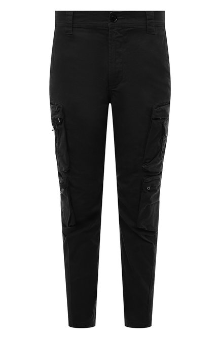 Мужские хлопковые брюки-карго DIESEL черного цвета по цене 29200 руб., арт. A12033/0AJIB | Фото 1