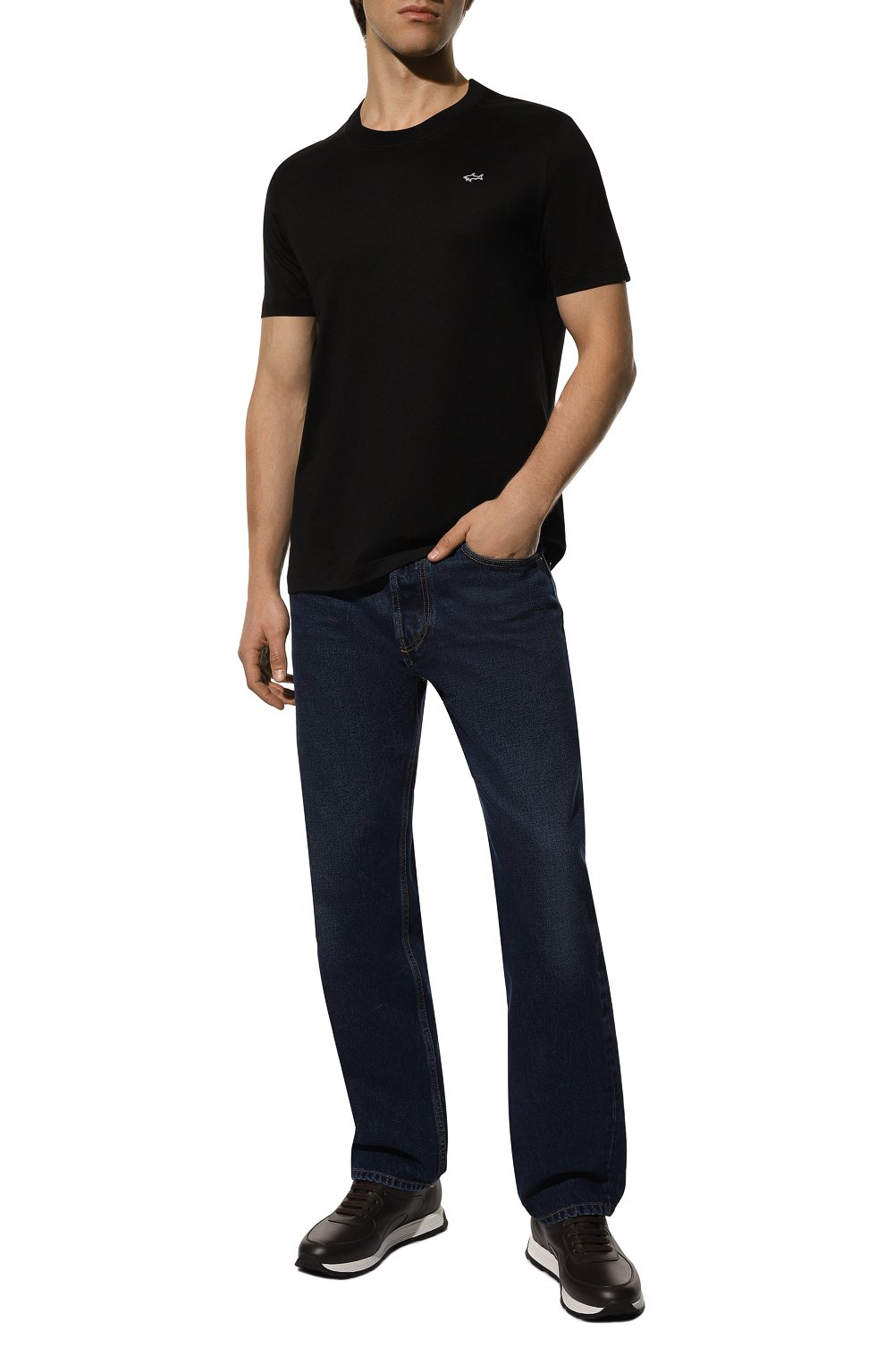 Хлопковая футболка Paul&Shark  C0P1092 Фото 2