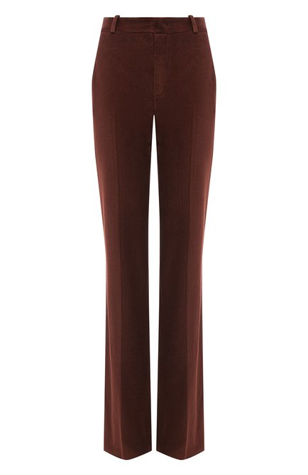 Женские хлопковые брюки LORO PIANA бордового цвета по цене 111500 руб., арт. FAL4100 | Фото 1