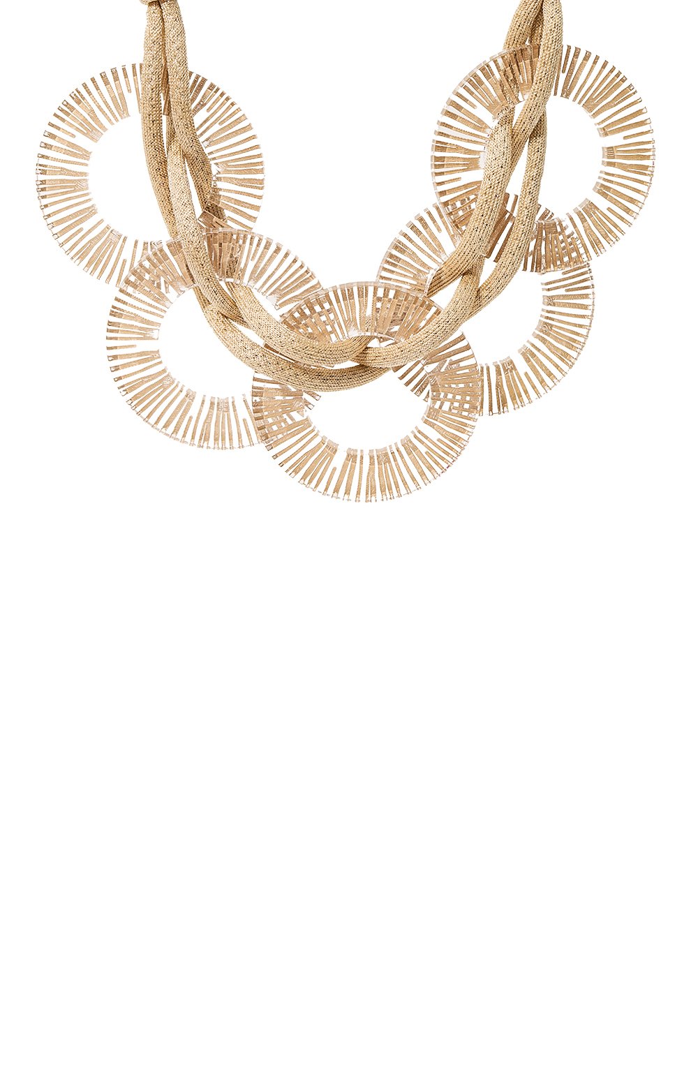 Женское колье GIORGIO ARMANI золотого цвета, арт. 61P015 3R801 | Фото 3 (Материал: Металл)