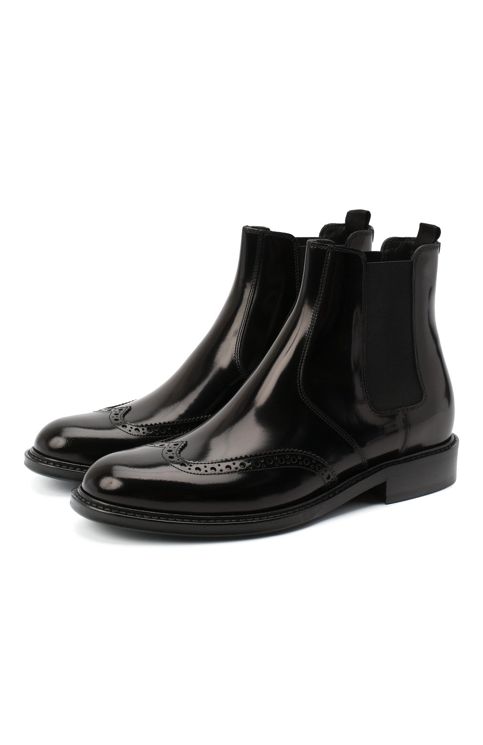 Кожаные ботинки Ceril Saint Laurent Чёрный 632416/1Y000 5516083