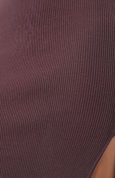 Женская шерстяная юбка RICK OWENS фиолетового цвета, арт. RP02C1619/RIBM | Фото 5 (Материал внешний: Шерсть; Кросс-КТ: Трикотаж; Женское Кросс-КТ: Юбка-одежда; Материал сплава: Проставлено; Длина Ж (юбки, платья, шорты): Макси; Драгоценные камни: Проставлено; Стили: Кэжуэл)