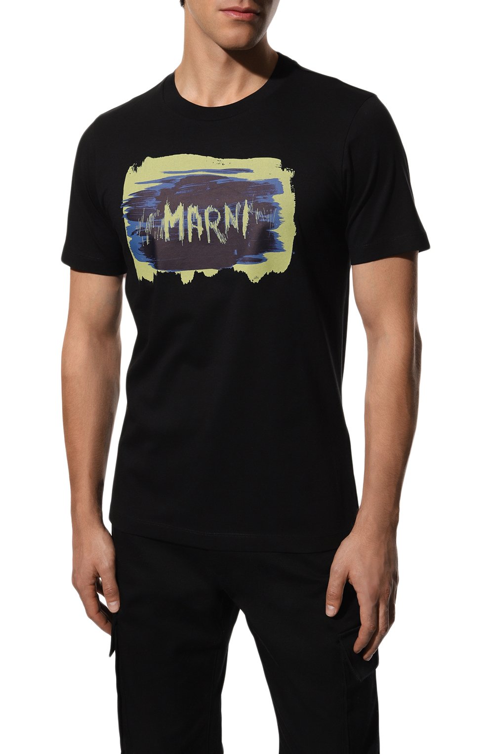Хлопковая футболка Marni HUMU0198PA/USCU64 Фото 3