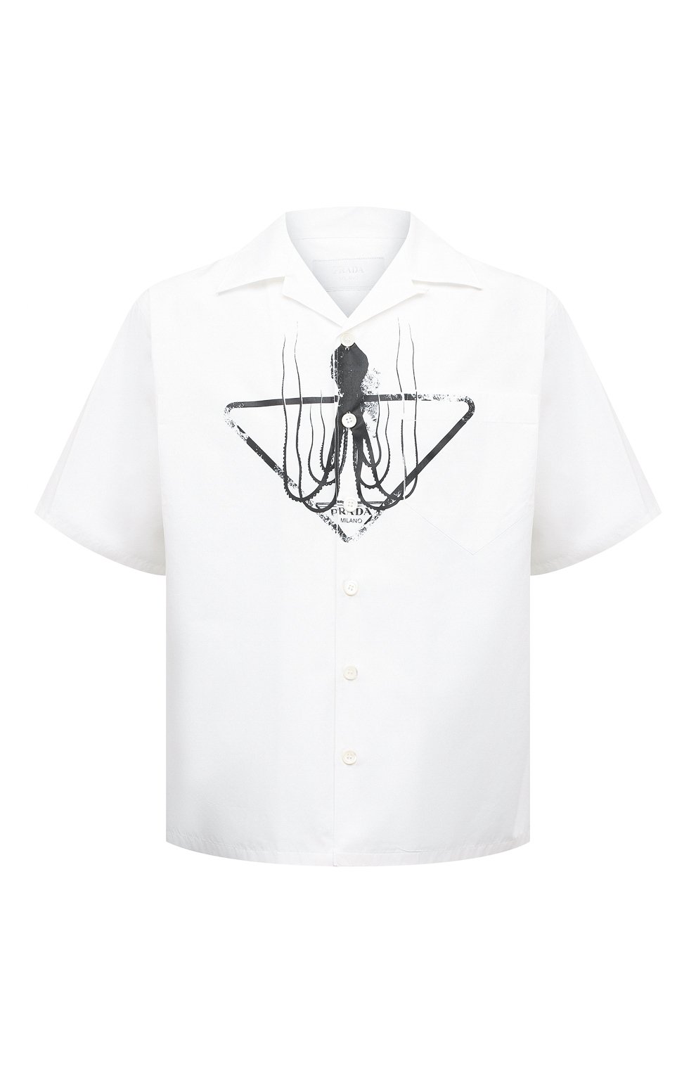 Хлопковая рубашка Prada