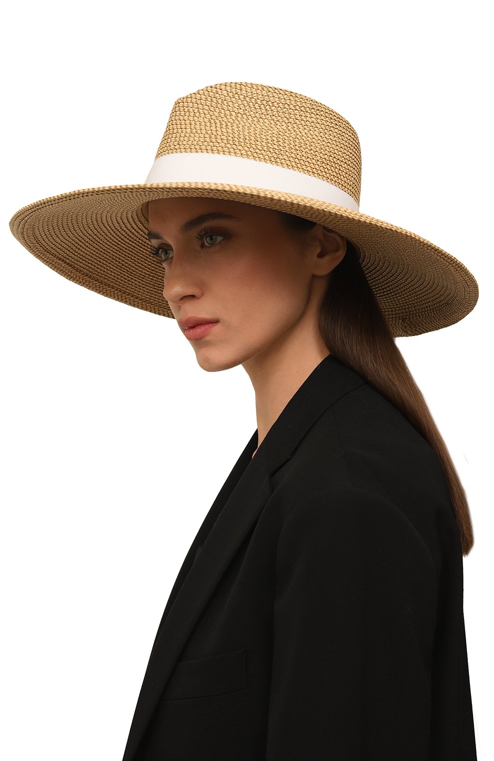 Женская летняя шляпа с лентой 