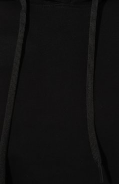 Женский хлопковое худи VERSACE JEANS COUTURE черного цвета, арт. 74HAIE05/CF00E | Фото 5 (Рукава: Длинные; Материал сплава: Проставлено; Материал внешний: Хлопок; Стили: Спорт-шик; Женское Кросс-КТ: Худи-одежда; Драгоценные камни: Проставлено; Длина (для топов): Укороченные)