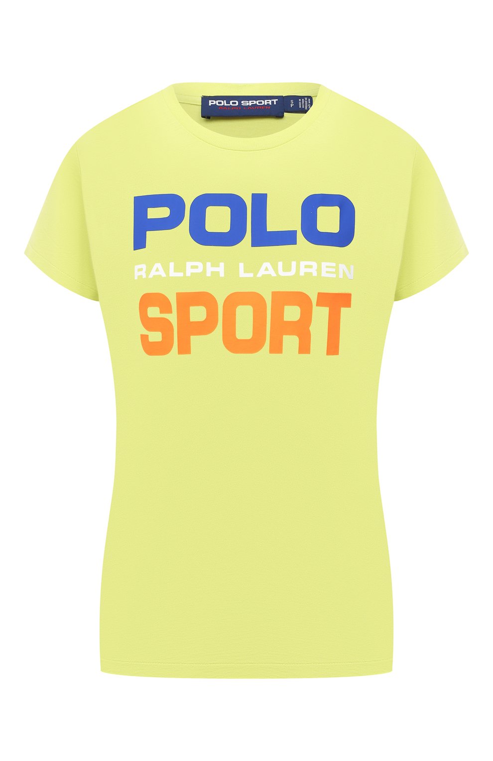 Хлопковая футболка Polo Ralph Lauren Зелёный 211838079 5565160