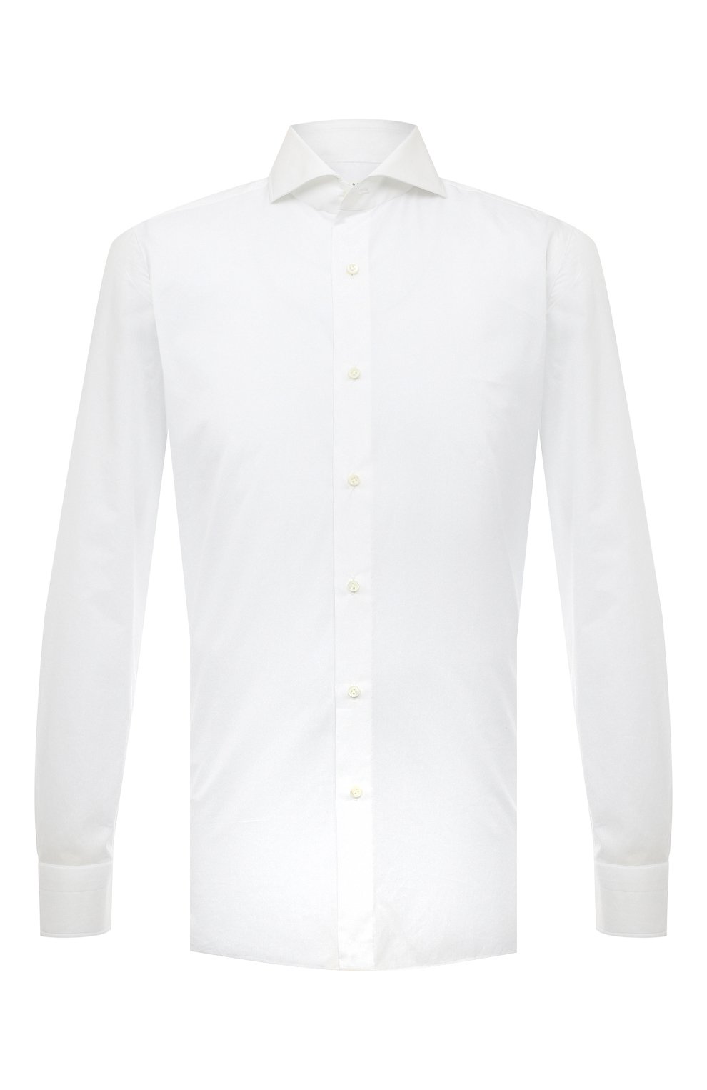 Рубашки Luigi Borrelli, Хлопковая сорочка Luigi Borrelli, Италия, Белый, Хлопок: 100%;, 13367980  - купить