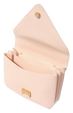 Женская сумка mount small BOTTEGA VENETA светло-розового цвета, арт. 667399/V12M0 | Фото 5 (Сумки-технические: Сумки top-handle; Материал: Натуральная кожа; Материал сплава: Проставлено; Ремень/цепочка: На ремешке; Драгоценные камни: Проставлено; Размер: small)