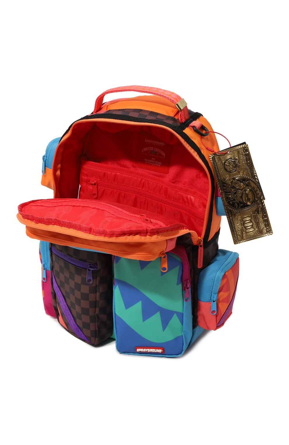 Детская рюкзак SPRAYGROUND разноцвет ного цвета, арт. 910B5112NSZ | Фото 3 (Материал сплава: Проставлено; Нос: Не проставлено; Материал: Текстиль)