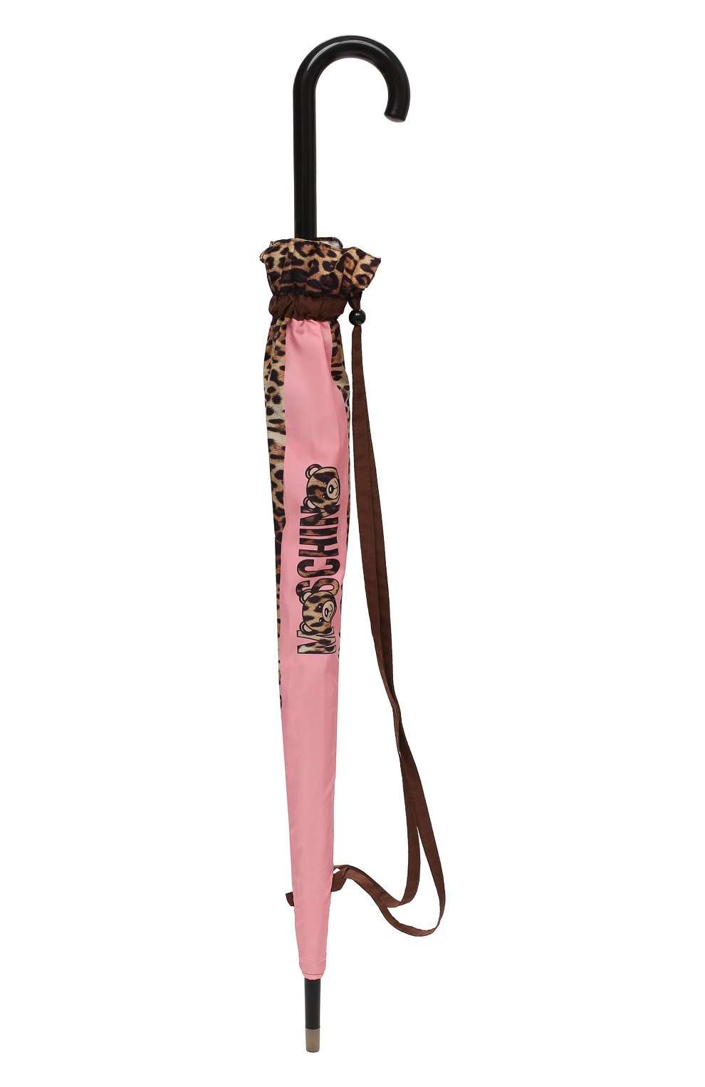 Женский зонт-трость MOSCHINO леопардового цвета, арт. 8138-63AUT0 | Фото 4 (Материал: Текстиль, Синтетический материал, Металл)