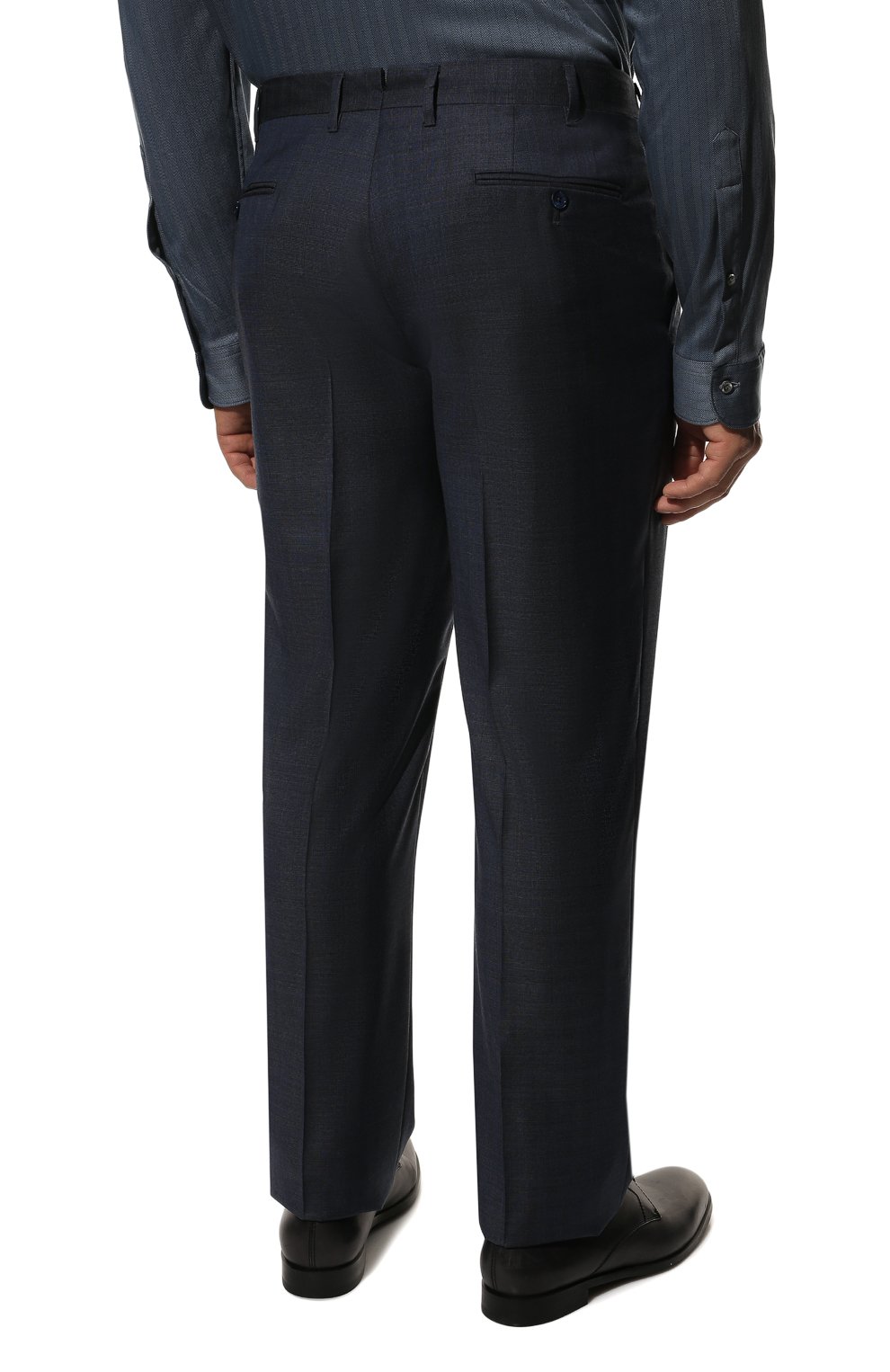 Мужской шерстяной костюм ZILLI синего цвета, арт. MMQ-AN22Z2-46516/0002 | Фото 5 (Материал внешний: Шерсть; Рукава: Длинные; Костюмы М: Однобортный; Стили: Классический)