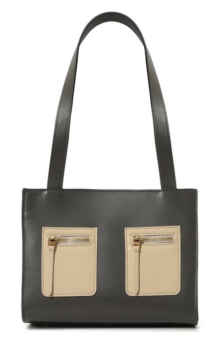 Женская сумка panda small ELLEME темно-серого цвета по цене 56150 руб., арт. PANDA BAG SMALL/LEATHER | Фото 1