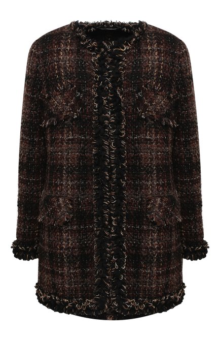 Женское пальто DOLCE & GABBANA коричневого цвета по цене 272500 руб., арт. F26AKT/FQMHH | Фото 1