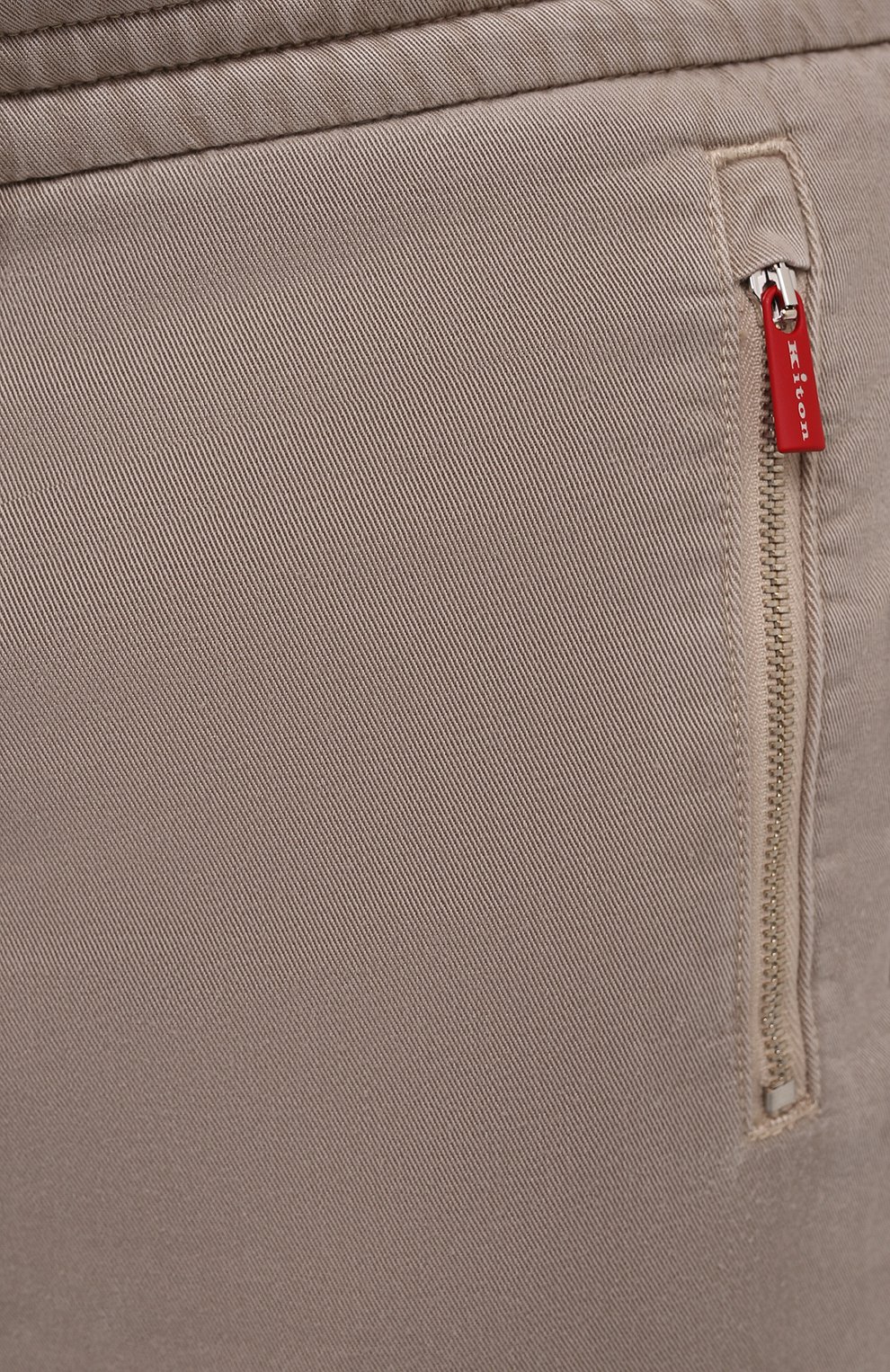 Мужские джоггеры KITON бежевого цвета, арт. UFPPZJ0344A | Фото 5 (Big sizes: Big Sizes; Длина (брюки, джинсы): Стандартные; Материал внешний: Хлопок, Лиоцелл, Растительное волокно; Силуэт М (брюки): Джоггеры; Стили: Кэжуэл)