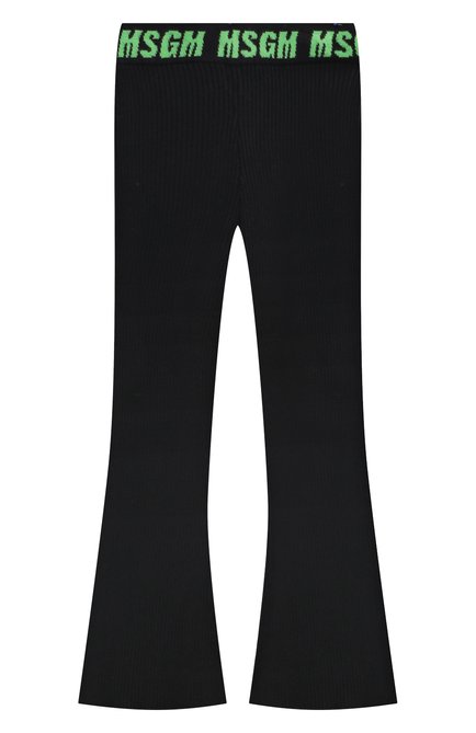 Мужского брюки MSGM KIDS черного цвета по цене 15750 руб., арт. F3MSJGPA070 | Фото 1