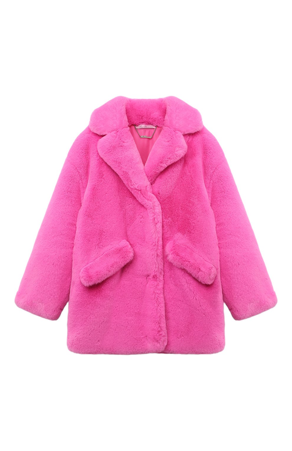 Шуба из экомеха BLUMARINE детская розового цвета — купить в интернет ...