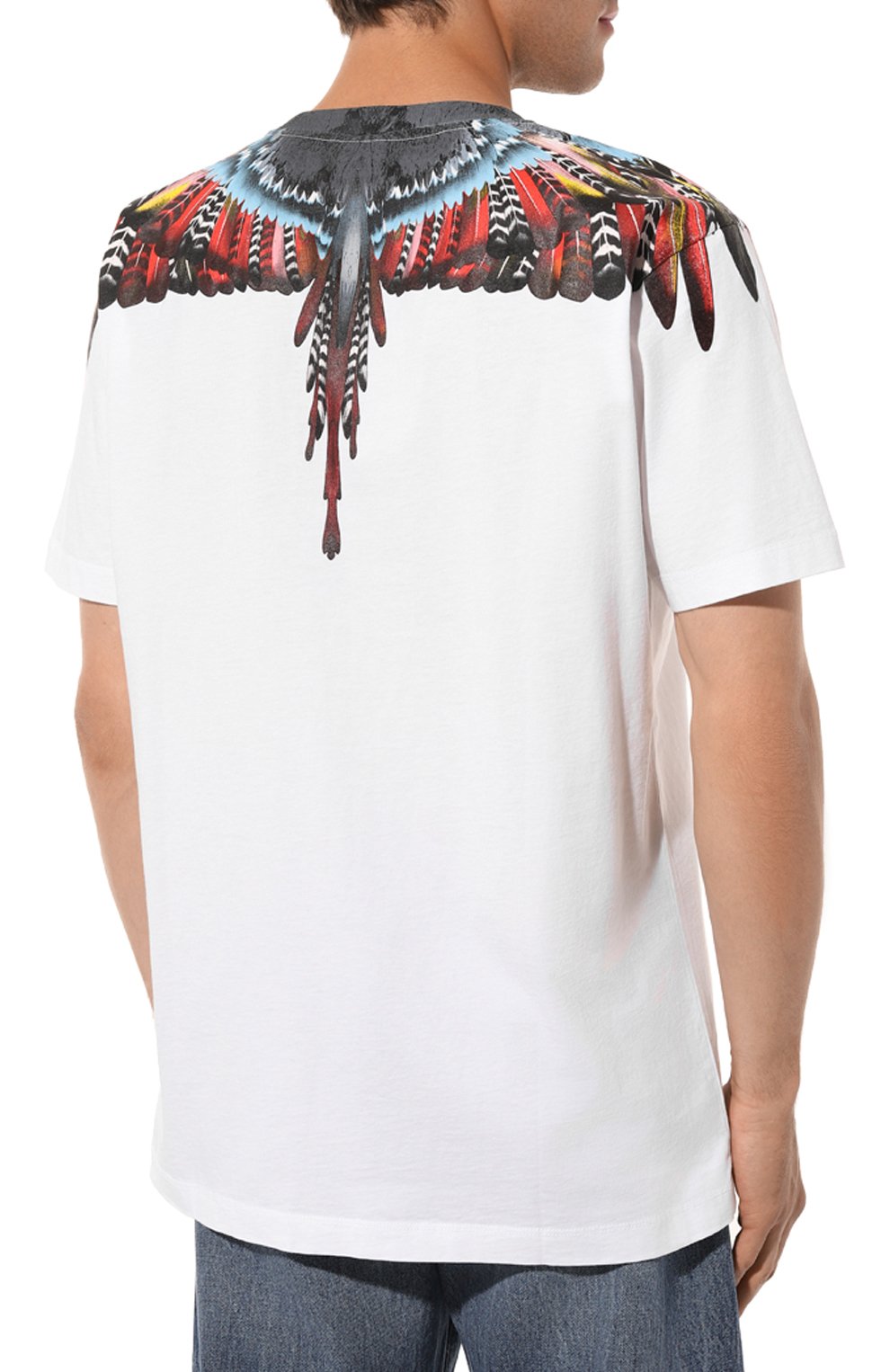 Хлопковая футболка Marcelo Burlon  CMAA018S23JER0020125 Фото 4