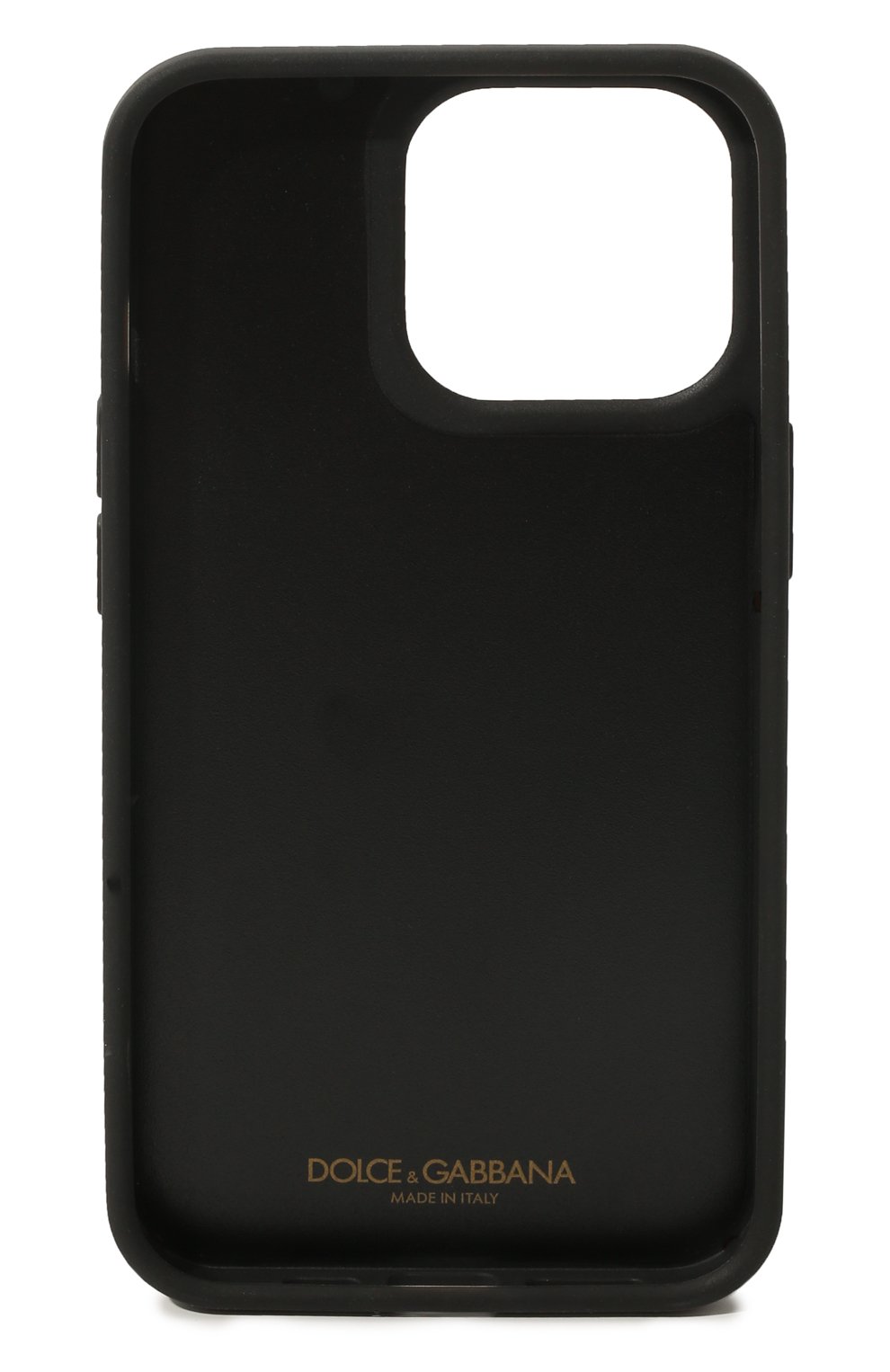 Кожаный чехол для iphone 13 pro DOLCE & GABBANA черного цвета, арт. BI3135/AW576 | Фото 2 (Женское Кросс-КТ: Кожа iPhone)