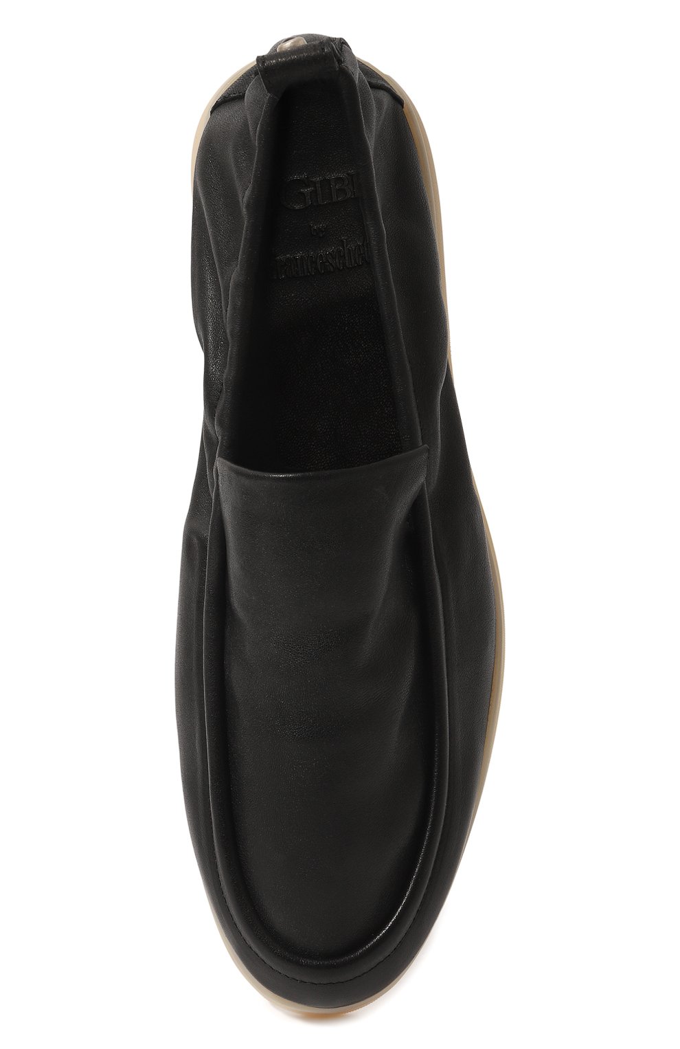 Мужские кожаные лоферы W.GIBBS черного цвета, арт. 0515001/F0X | Фото 6 (Материал внутренний: Нат уральная кожа; Стили: Кэжуэл)