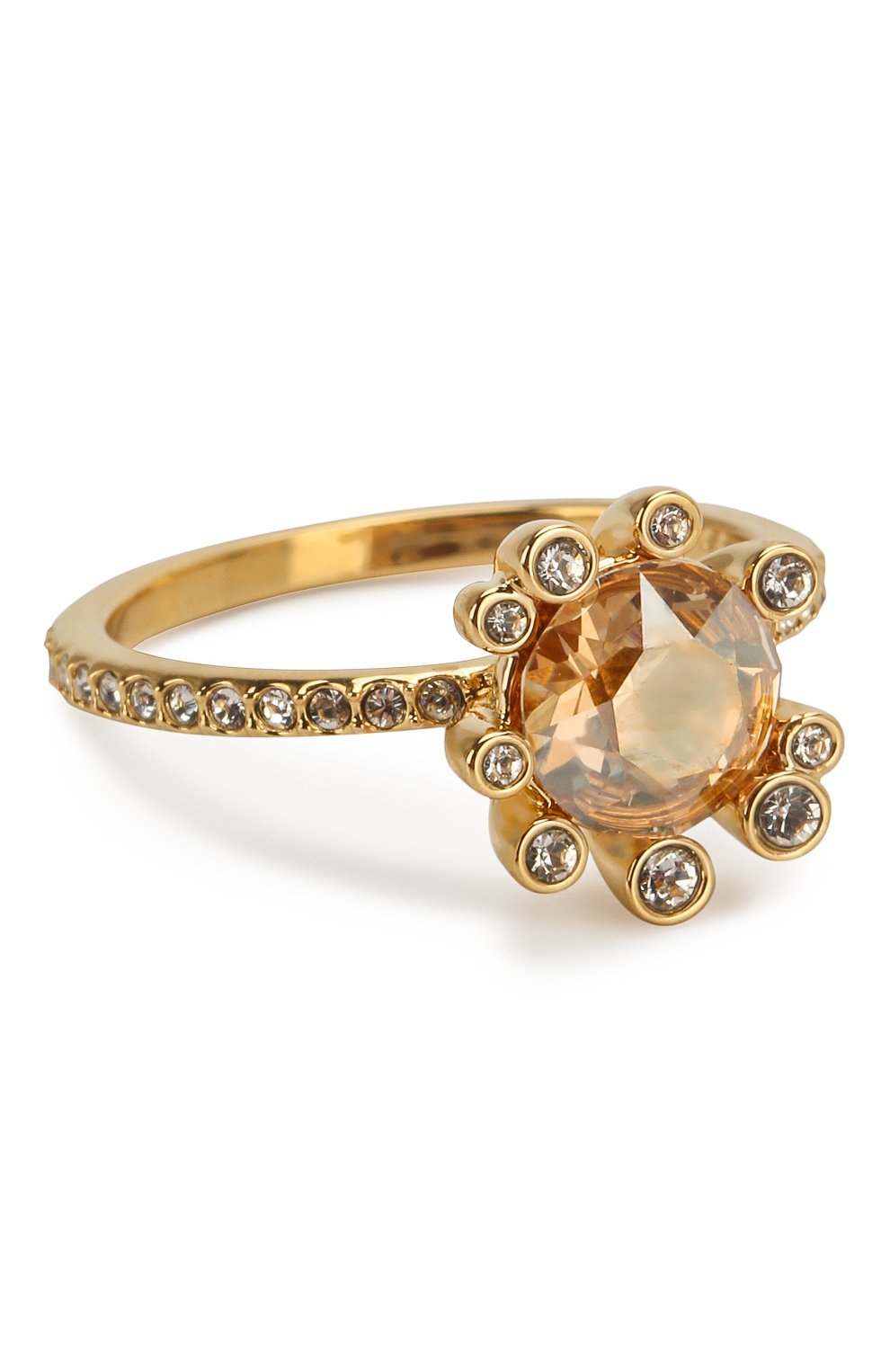 Женское кольцо olive SWAROVSKI золотого цвета, арт. 5460983 | Фото 1 (Материал: Металл; Статус проверки: Проверена категория)