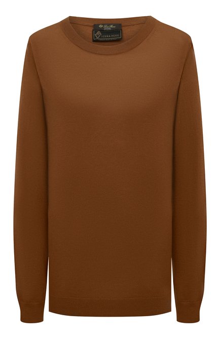 Женский шерстяной пуловер LORO PIANA коричневого цвета по цене 452500 руб., арт. FAI3760/VVIC | Фото 1