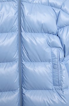 Детского пуховая куртка MONCLER голубого цвета, арт. G2-951-1C511-20-68950 | Фото 3 (Кросс-КТ НВ: Куртки; Ростовка одежда: 12 мес | 80 см, 18 мес | 86 см, 24 мес | 92 см, 36 мес | 98 см)