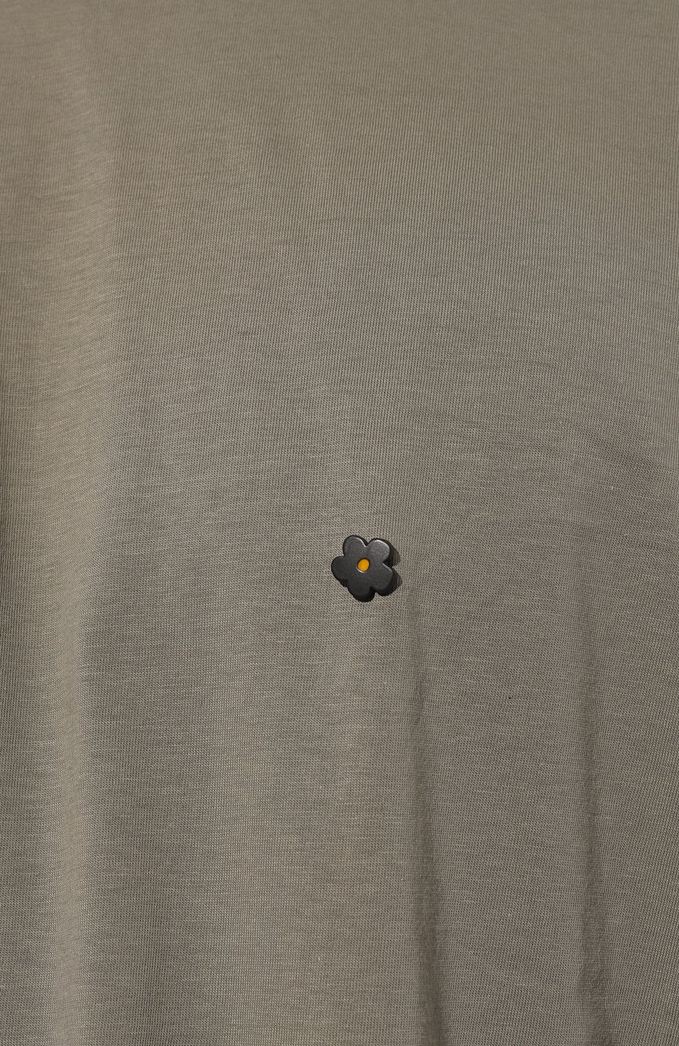 Мужская хлопковая футболка A PAPER KID хаки цвета, арт. F3PKMATH023 | Фото 5 (Принт: Без принта; Рукава: Короткие; Длина (для топов): Стандартные; Материал сплава: Проставлено; Стили: Милитари; Материал внешний: Хлопок; Драгоценные камни: Проставлено)