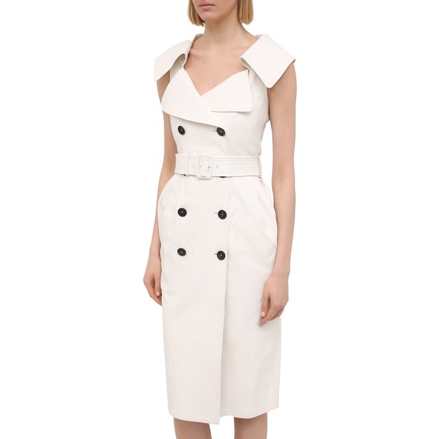 фото Кожаное платье alexander mcqueen