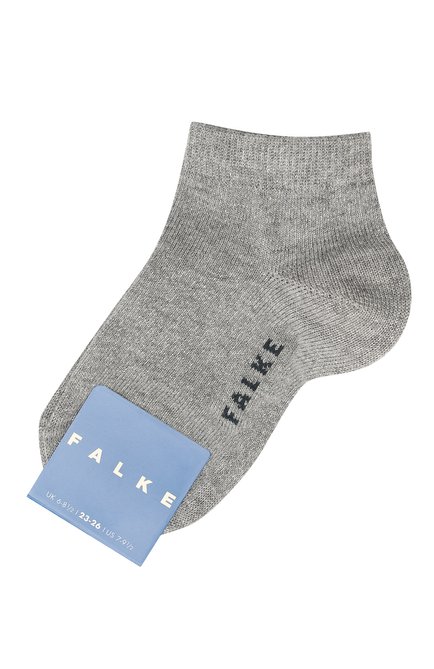 Детские носки FALKE серого цвета, арт. 12154 | Фото 1 (Материал: Хлопок, Текстиль; Статус проверки: Проверена категория, Требуются правки; Кросс-КТ: Носки)