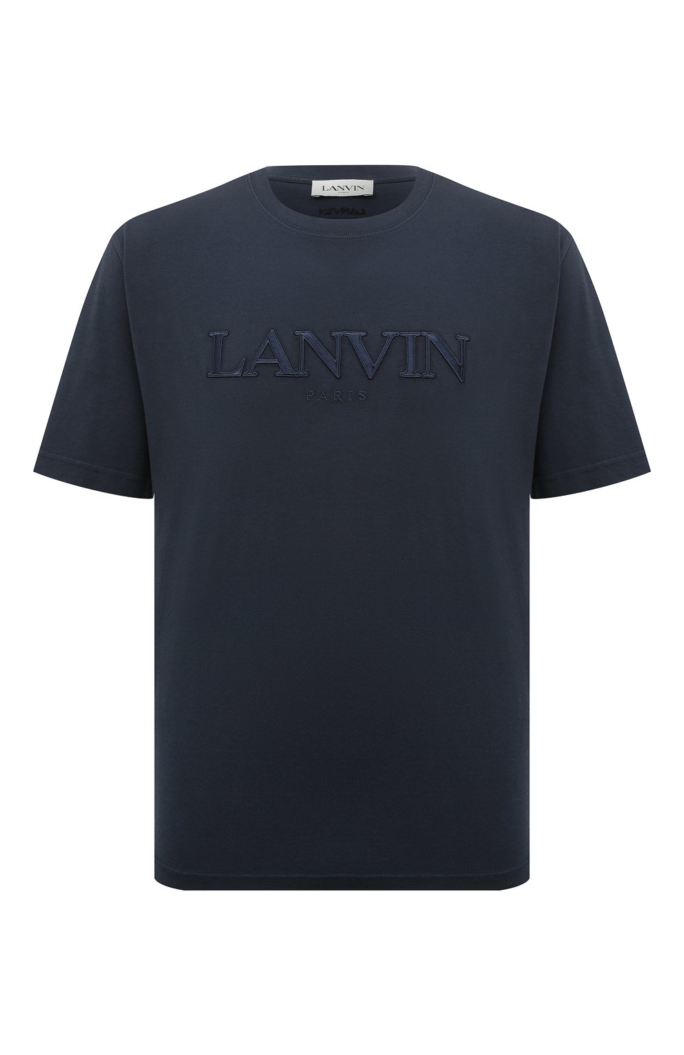 Футболки Lanvin, Хлопковая футболка Lanvin, Португалия, Синий, Хлопок: 100%;, 13377191  - купить