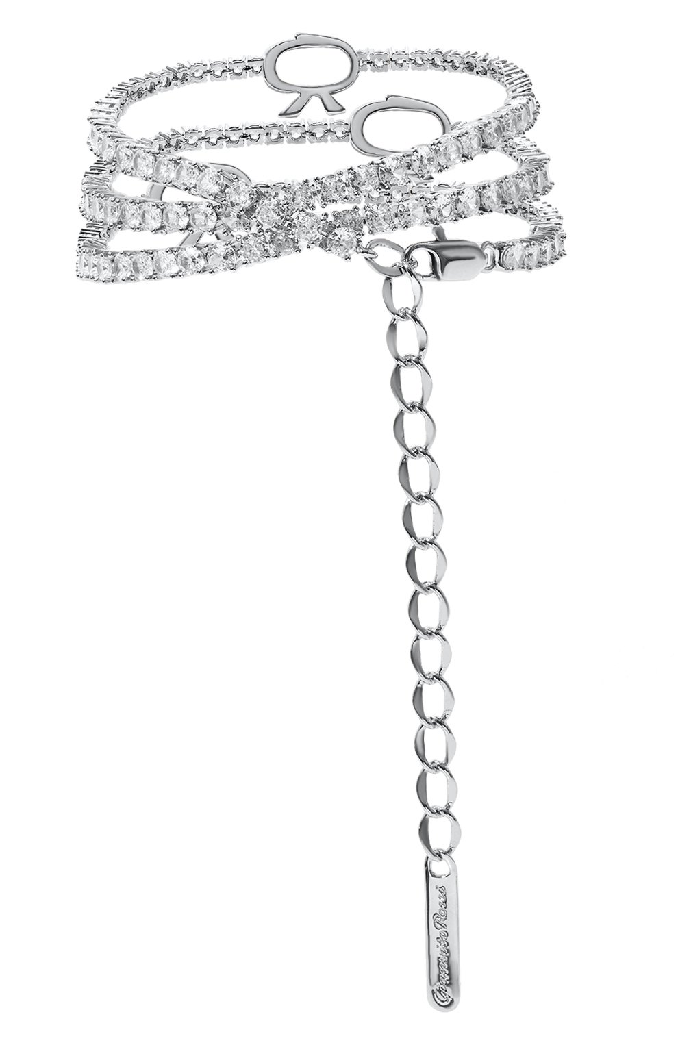 Женский браслет на ногу GIANVITO ROSSI серебряного цвета, арт. QX1024.RIBCA.MG4NICR | Фото 3 (Региональные ограничения белый список (Axapta Mercury): Не проставлено; Нос: Не проставлено)