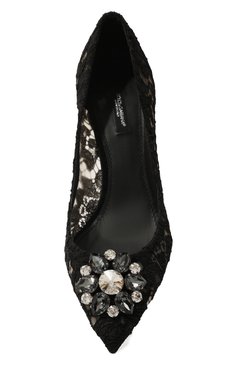 Женские текстильные туфли rainbow lace DOLCE & GABBANA черного цвета, арт. CD0066/AL198 | Фото 6 (Материал внешний: Текстиль; Материал внутренний: Натуральная кожа, Текстиль; Каблук высота: Средний; Каблук тип: Шпилька; Статус проверки: Проверено, Проверена категория; Подошва: Плоская; Длина стельки: 24,1, 24,8, 25,4, 26,1, 26,8, 23,4, 22,8)