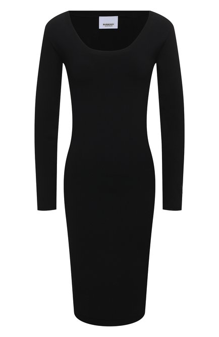 Женское платье BURBERRY черного цвета по цене 115500 руб., арт. 8039180 | Фото 1
