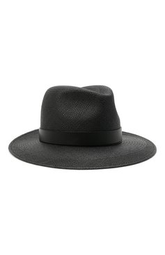 Женская соломенная шляпа  VALENTINO черного цвета, арт. VW2HAA31/KZN | Фото 1 (Региональные ограничения белый список (Axapta Mercury): RU; Материал: Растительное волокно)