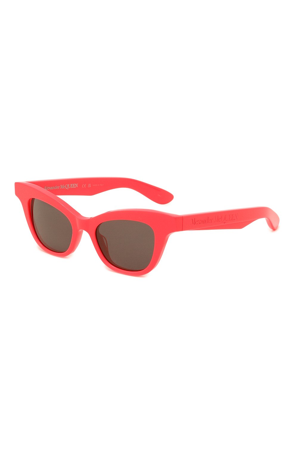 Женские солнцезащитные очки ALEXANDER MCQUEEN розового цвета, арт. AM0381S 004 | Фото 1 (Региональные ограничения белый список (Axapta Mercury): Не проставлено; Нос: Не проставлено; Материал: Пластик; Тип очков: С/з; Оптика Гендер: оптика-женское; Очки форма: Cat-eye)