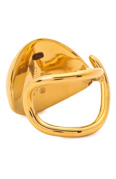 Женское кольцо BOTTEGA VENETA золотого цвета, арт. 665755/VAHU0 | Фото 3 (Материал: Серебро)