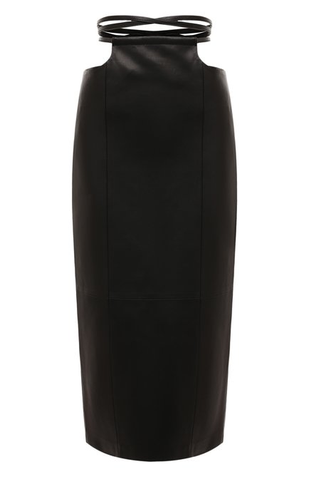 Женская кожаная юбка BATS черного цвета по цене 69900 руб., арт. SS22_S0_100 | Фото 1
