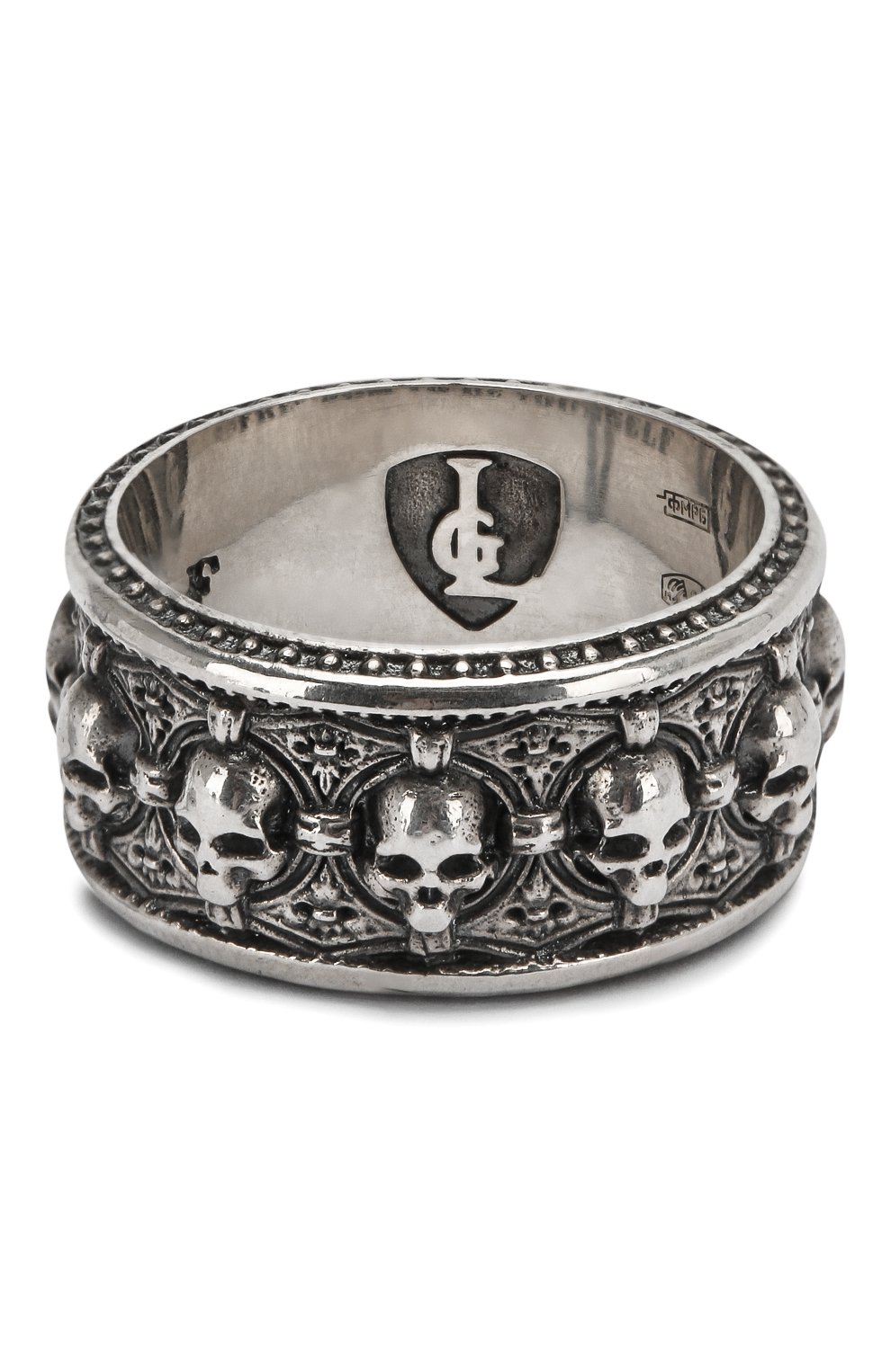 Мужское серебряное коль�цо jolly roger GL JEWELRY серебряного цвета, арт. M700004-S97-01 | Фото 1 (Региональные ограничения белый список (Axapta Mercury): Не проставлено; Нос: Не проставлено)