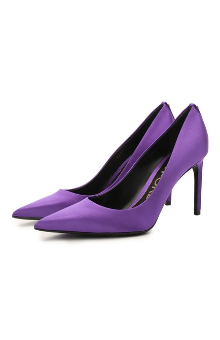 Женские текстильные туфли t-screw TOM FORD фиолетового цвета по цене 93250 руб., арт. W2326T-STA | Фото 1