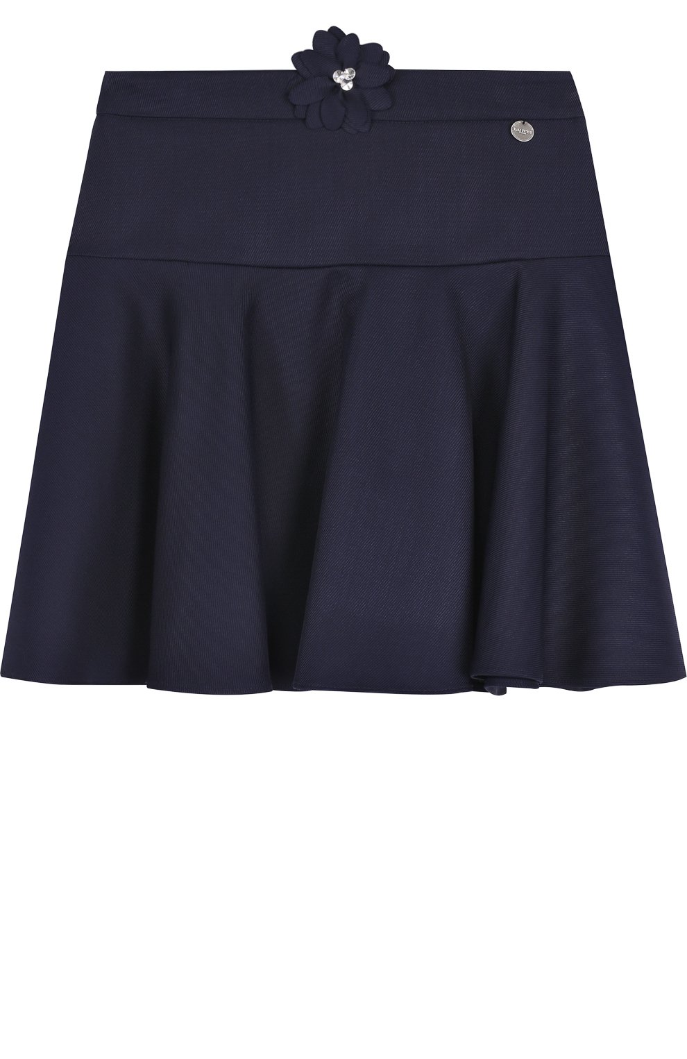 Шерстяная юбка с аппликацией Lanvin
