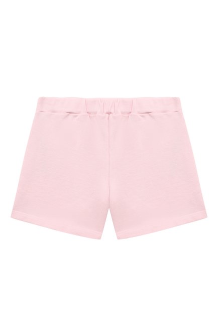 Детские хлопковые шорты BALMAIN светло-розового цвета, арт. BU6029 | Фото 2 (Нос: Не проставлено; Материал внешний: Хлопок; Материал сплава: Проставлено)
