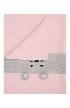 Детского шерстяное одеяло BABY T розового цвета, арт. 21AI152C0 | Фото 1 (Материал: Текстиль, Шерсть)