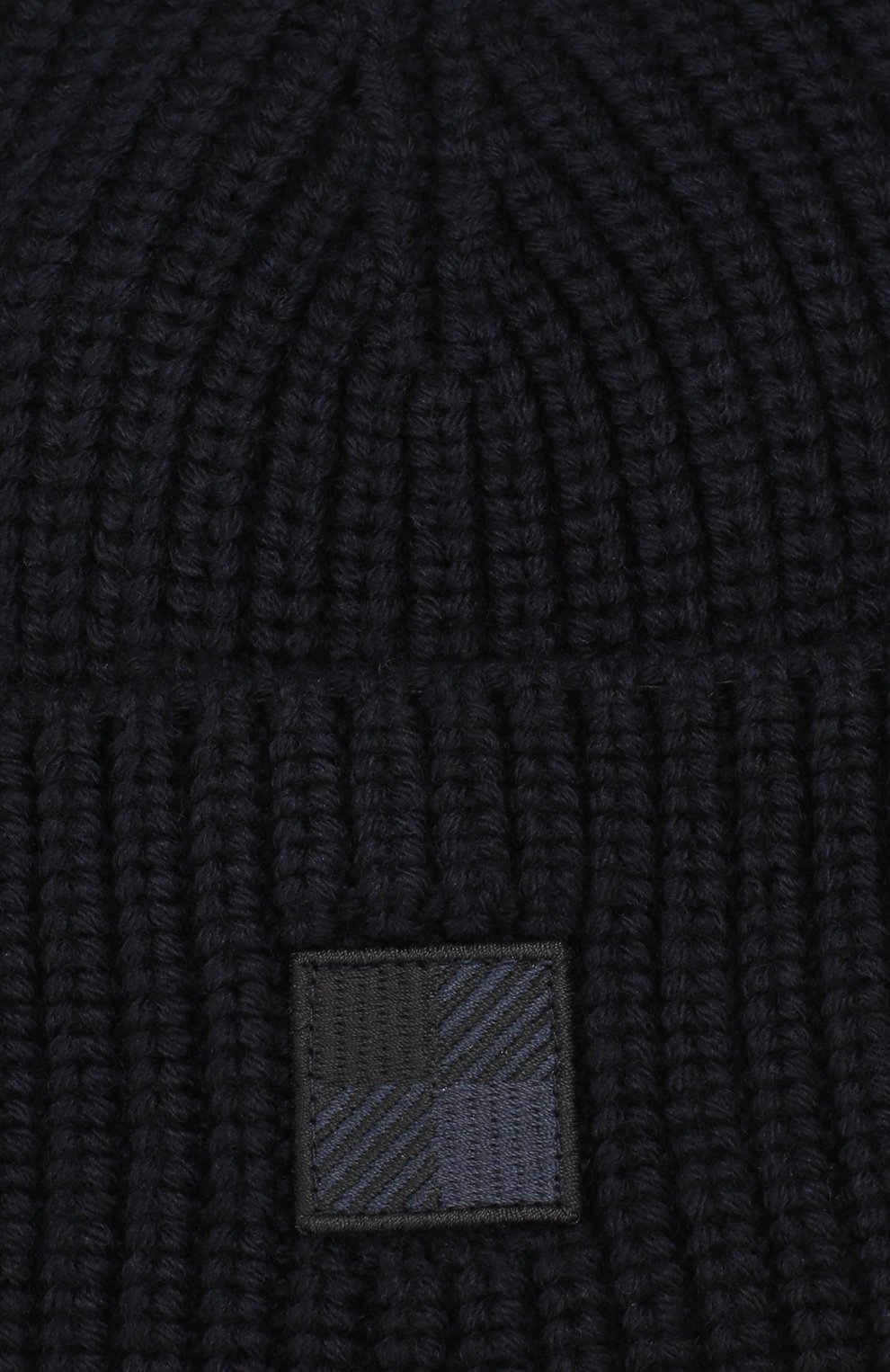 Мужская шерстяная шапка WOOLRICH темно-синего цвета, арт. W0ACC1637/UF0098 | Фото 3 (Материал: Текстиль, Шерсть; Кросс-КТ: Трикотаж; Статус проверки: Проверено, Проверена категория)