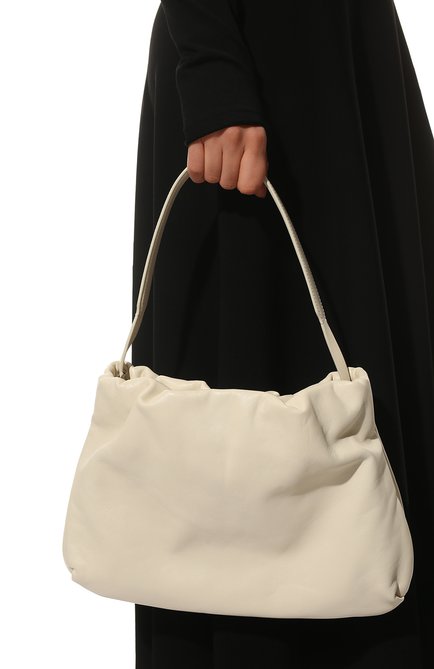 Женская сумка bourse THE ROW кремвого цвета, арт. W1307L108 | Фото 2 (Размер: medium; Материал: Натуральная кожа; Сумки-технические: Сумки top-handle)