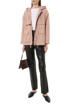 Женская куртка LORENA ANTONIAZZI светло-розового цвета, арт. E23230W16A/3266 | Фото 2 (Кросс-КТ: Куртка; Рукава: Длинные; Материал внешний: Синтетический материал; Материал сплава: Проставлено; Драгоценные камни: Проставлено; Длина (верхняя одежда): Короткие; Стили: Кэжуэл)