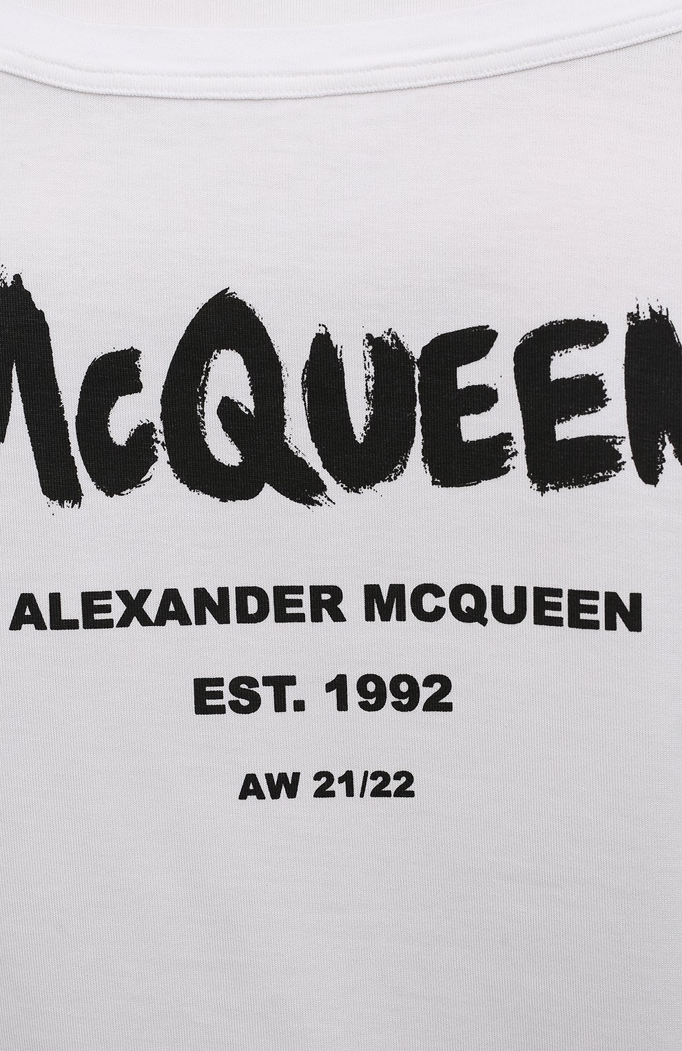 Хлопковая футболка Alexander McQueen 659609/QRZ50 Фото 5