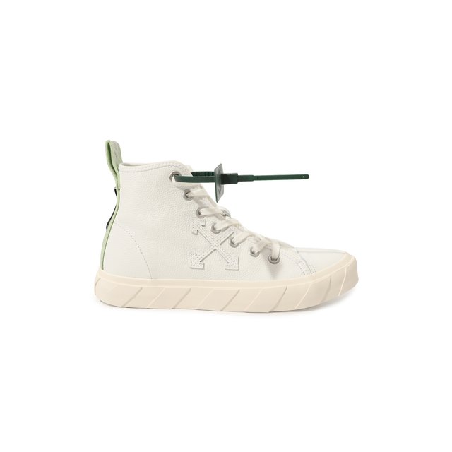 Кожаные кеды Vulcanized Off-White  OWIA195F22LEA0010101 Фото 7