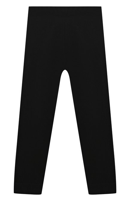 Детские шерстяные брюки WOOL&COTTON черного цвета, арт. KRUPH | Фото 2 (Материал: Текстиль, Шерсть; Кросс-КТ НВ: Брюки)