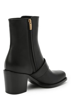 Женские кожаные ботильоны wayne GIANVITO ROSSI черного цвета, арт. G73321.60CU0.VITNER0 | Фото 4 (Материал внутренний: Натуральная кожа; Каблук высота: Средний; Каблук тип: Устойчивый; Материал утеплителя: Без утеплителя; Подошва: Плоская)